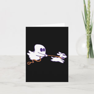 Tarjeta Traje gráfico de Halloween para el perro fantasma