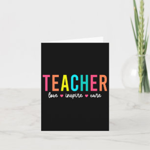 Tarjeta Traje Retro Inspirador Para Maestros Regreso A Cla