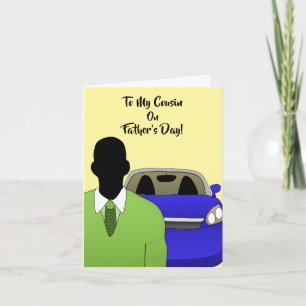 Tarjeta Traje y corbata del Día del Padre del primo afroam