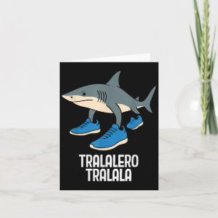 Tarjeta Tralalero Tralala Cerebro Italiano Divertido Meme 