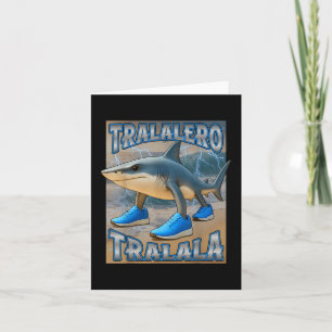Tarjeta Tralalero Tralala Italiano Brainrot Meme Cumpleaño