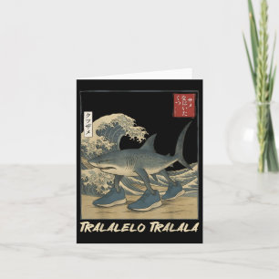 Tarjeta Tralero Tralala Shark Italiano Brainrot Meme Japa