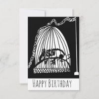 Trampa de jaula de rata espeluznante cumpleaños ne