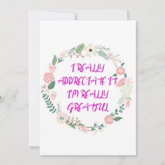 Tarjeta Trand thanku