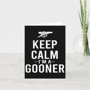 Tarjeta Tranquilidad, soy un Jersey de Gooner