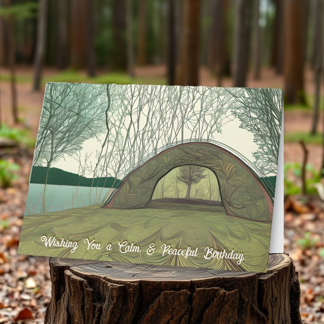 Tarjeta Tranquilidad y apacible camping Cumpleaños (Subido por el creador)
