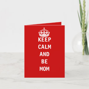 Tarjeta Tranquilidad y mamá, Día de la Madre