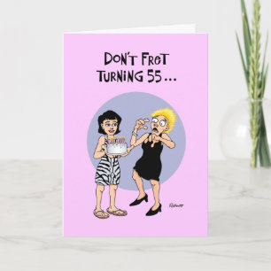 Tarjeta Tranquilizador cumpleaños número 55