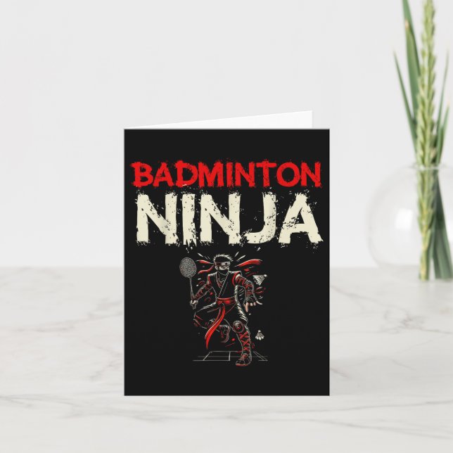 Tarjeta Transbordador Badminton Ninja (Anverso)