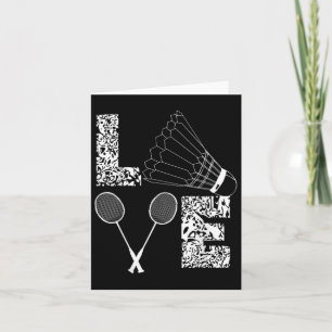 Tarjeta Transbordador Badminton Player Lover