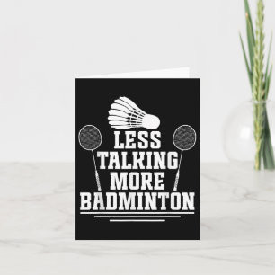 Tarjeta Transbordador de Badminton menos jugador de Badmin