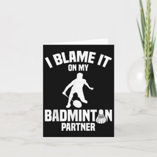 Tarjeta Transbordador de juegos de Badminton Culpo al juga