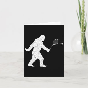 Tarjeta Transbordador De Masa Grande Jugando A Badminton F