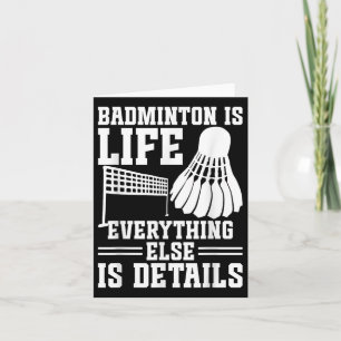 Tarjeta Transbordador De Partidas De Badminton Es Jugador