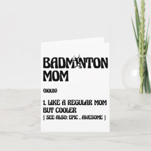 Tarjeta Transbordador de reproductor de mami de Badminton