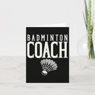 Tarjeta Transbordador del jugador Badminton Coach