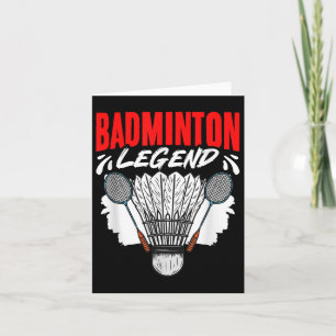 Tarjeta Transbordador deportivo de la leyenda Badminton Ho