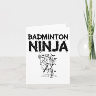 Tarjeta Transbordador Splash Art Badminton