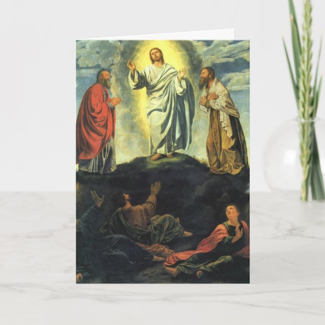 Tarjeta Transfiguración de Giovanni Girolamo Savoldo (Anverso)