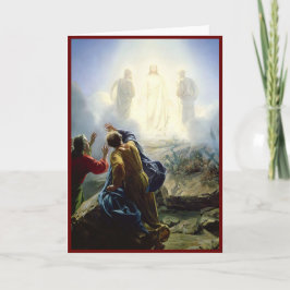 Tarjeta Transfiguración de Jesús, religioso