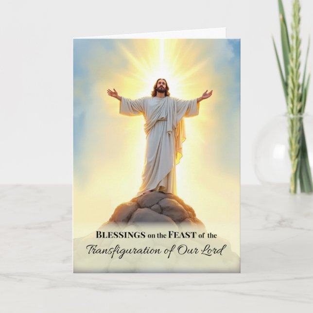 Tarjeta Transfiguración de las Bendiciones de Paz del Seño (Anverso)