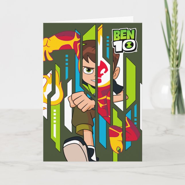 Tarjeta Transformación del ADN de Ben 10 Heatblast (Anverso)