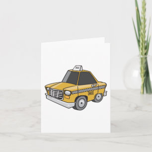 Tarjeta Transporte urbano en taxi amarillo