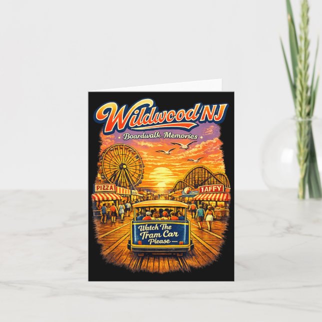 Tarjeta Tranvía Retro Recuerdos del Paseo Marítimo de Wild (Anverso)