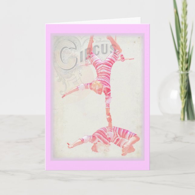 Tarjeta Trapecio del circo (Anverso)