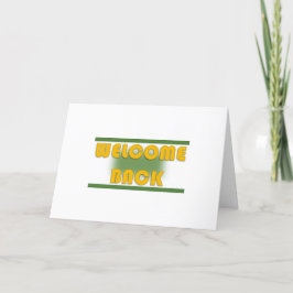 Tarjeta trasera de bienvenida