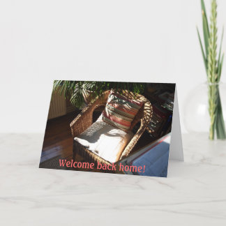 Tarjeta trasera de bienvenida