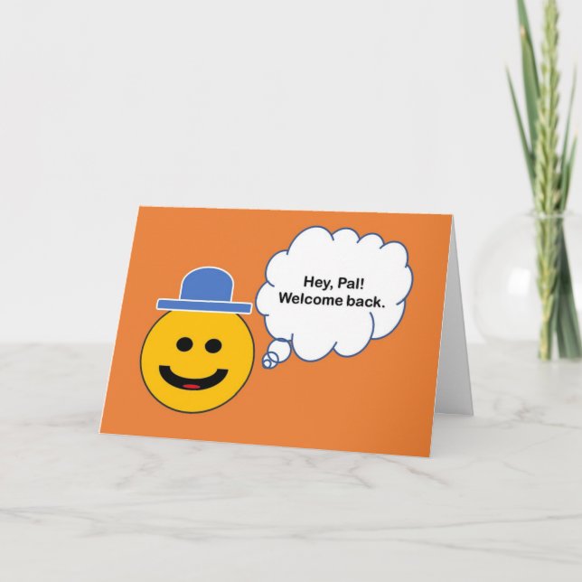 Tarjeta trasera de bienvenida (Anverso)