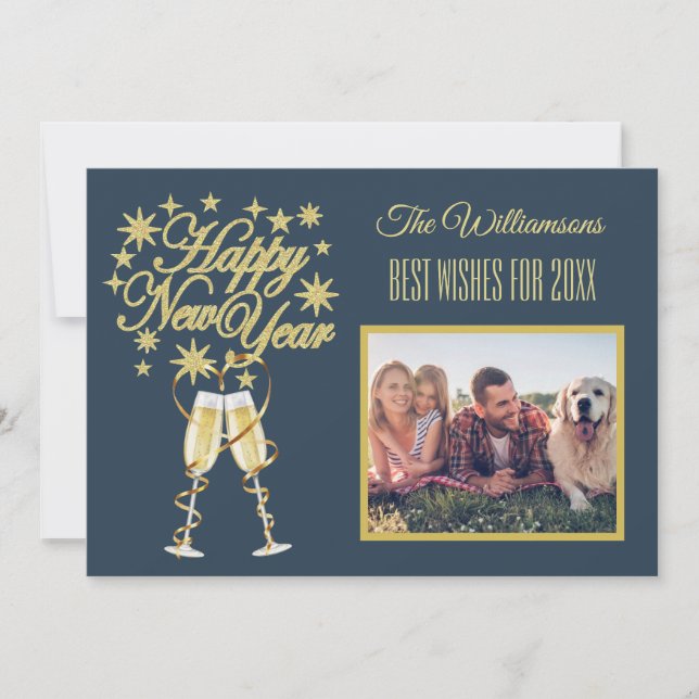 Tarjeta trasera delantera multiCollage de fotos de (Anverso)