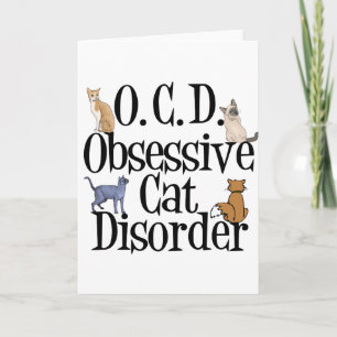 Tarjeta Trastorno obsesivo del gato