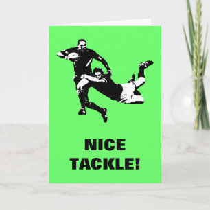 Tarjeta Trastos agradables, rugbi