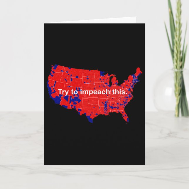 Tarjeta Trata De Impugnar Este Mapa Electoral 2016 Trump  (Anverso)