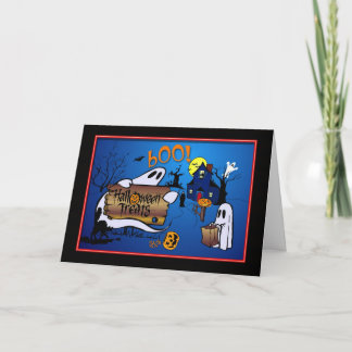 Tarjeta Tratamientos de Halloween - ¡Boo!
