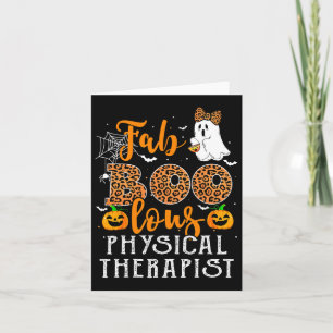 Tarjeta Trato De Halloween De Leopardo Para Terapia Física