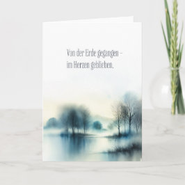 Tarjeta Trauerkarte "im Herzen geblieben"
