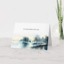 Tarjeta Trauerkarte "In Gedanken bei dir" 