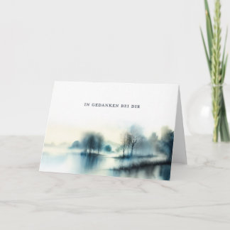Tarjeta Trauerkarte "In Gedanken bei dir" 