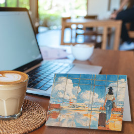 Tarjeta Travel Birthday Airplane Airport Runway Aviation