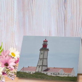 Tarjeta Travel Birthday Lighthouse Portugal Fun Photo 