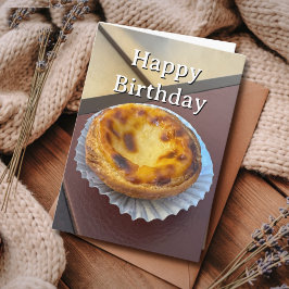 Tarjeta Travel Birthday Pastel de Nata Portugal Photo 