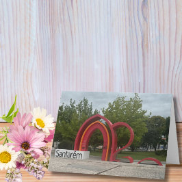 Tarjeta Travel Birthday Santarem Portugal Fun Photo 