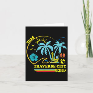 Tarjeta Traverse City Michigan Vacaciones Familiares 2025 