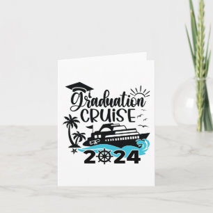 Tarjeta Travesía de graduación Cruise 2024 Barco Fiesta Cr