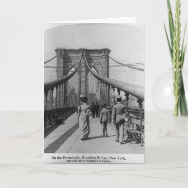 Tarjeta Travesía del puente de Brooklyn (Anverso)
