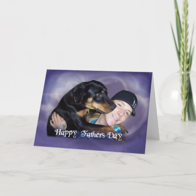 Tarjeta Travis y su papá (Anverso)