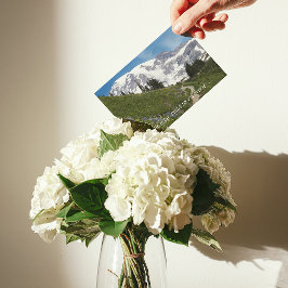 Tarjeta Trayecto de senderismo de montaña se pone bien